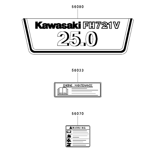 Label Assembly Kawasaki FH721D-AS05