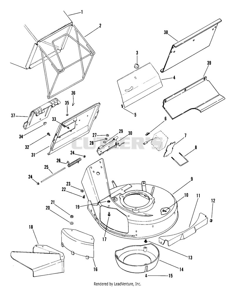Mower Pan And Bag