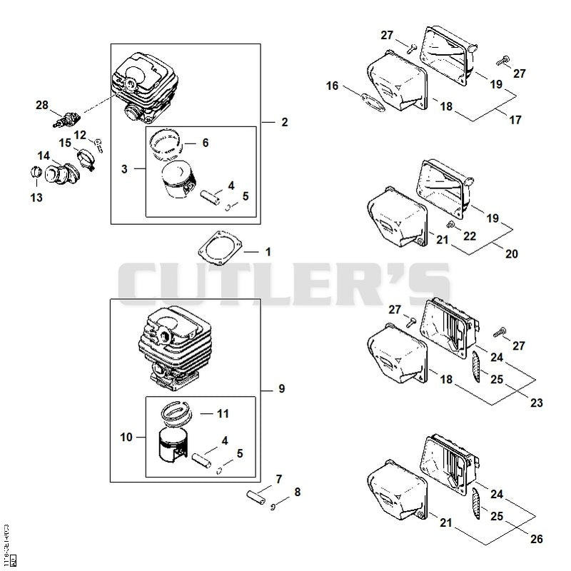 Cylinder, Muffler