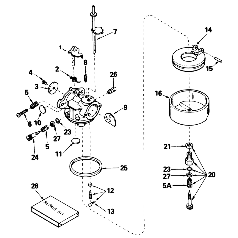 Carburetor Tecumseh No. 632379
