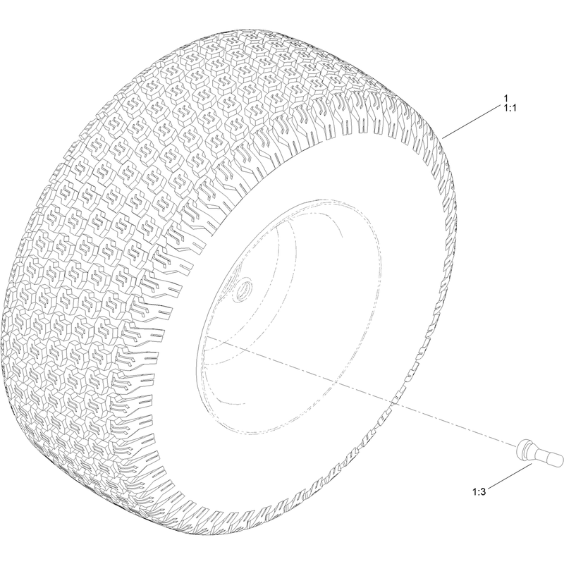 Rear Tire Assembly