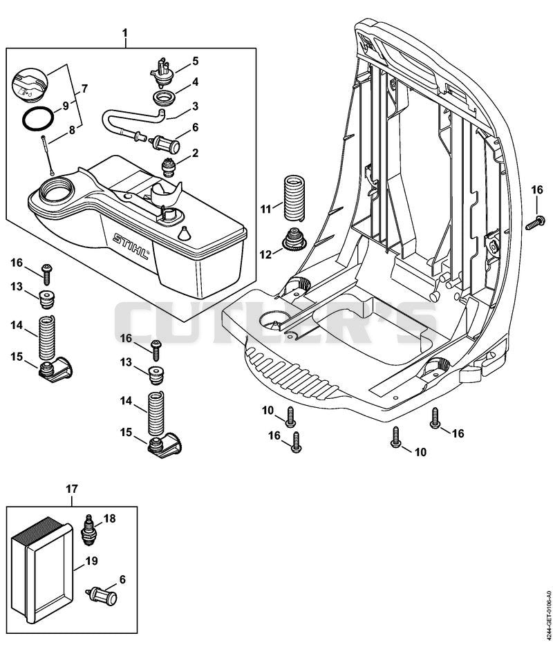 Fuel tank, AV system