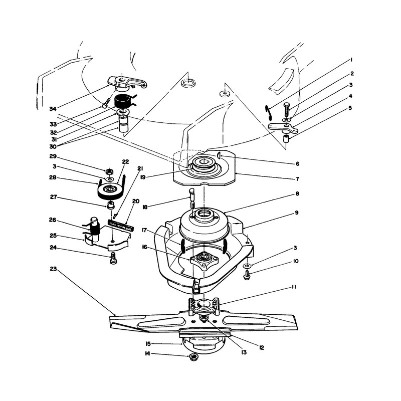 Blade Brake Clutch Assembly