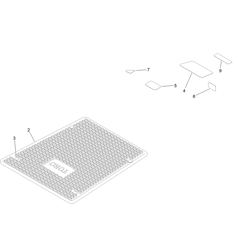 Model Specific Decal and Floor Mat Assembly