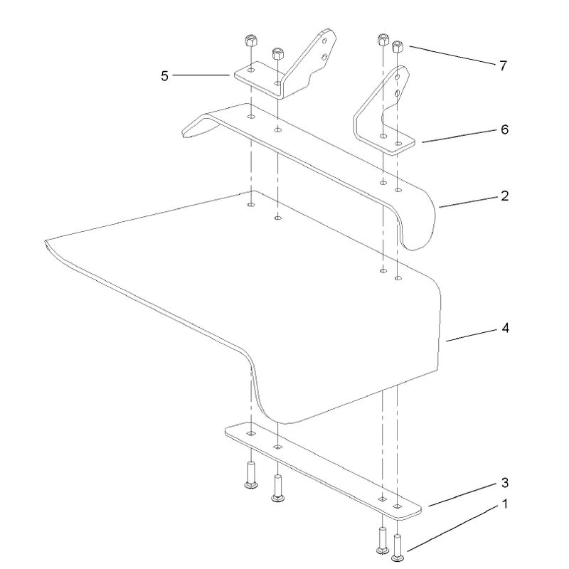 Rubber Deflector Assembly No 106-3249