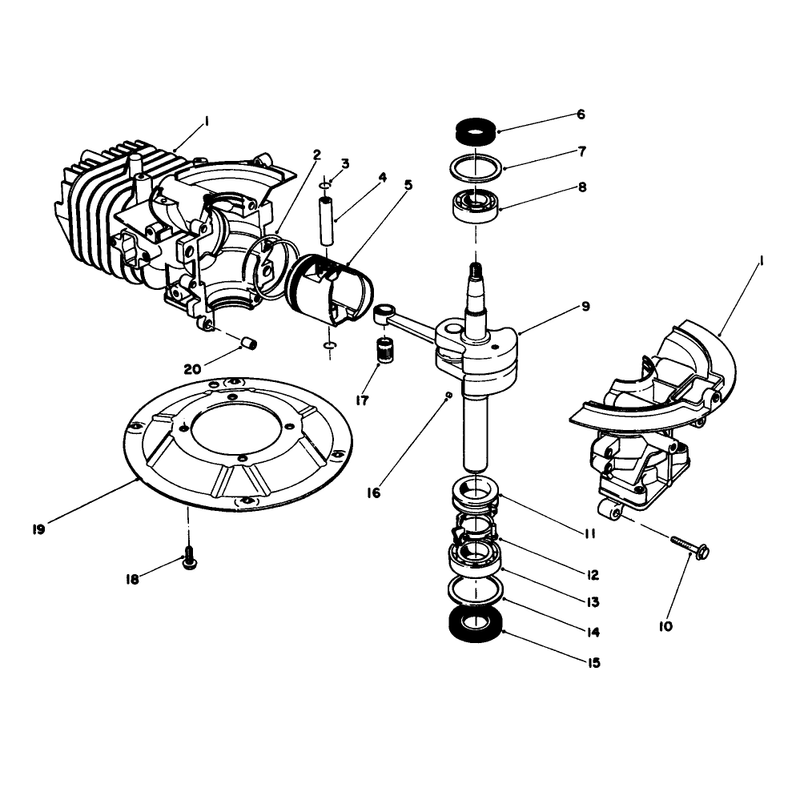 Crankshaft Assembly Model No 47pk9