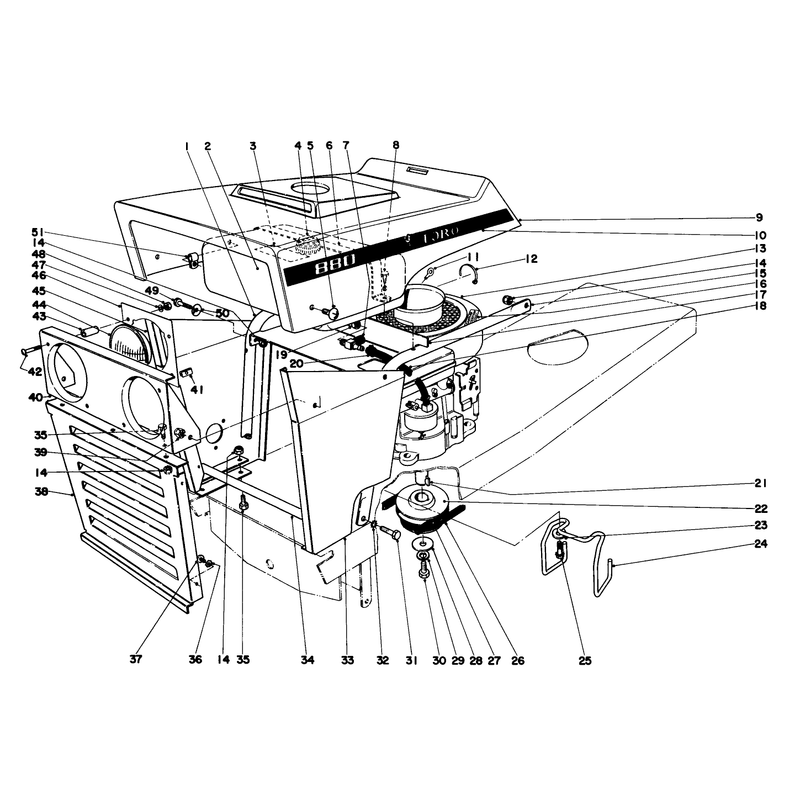 Hood And Engine Assembly