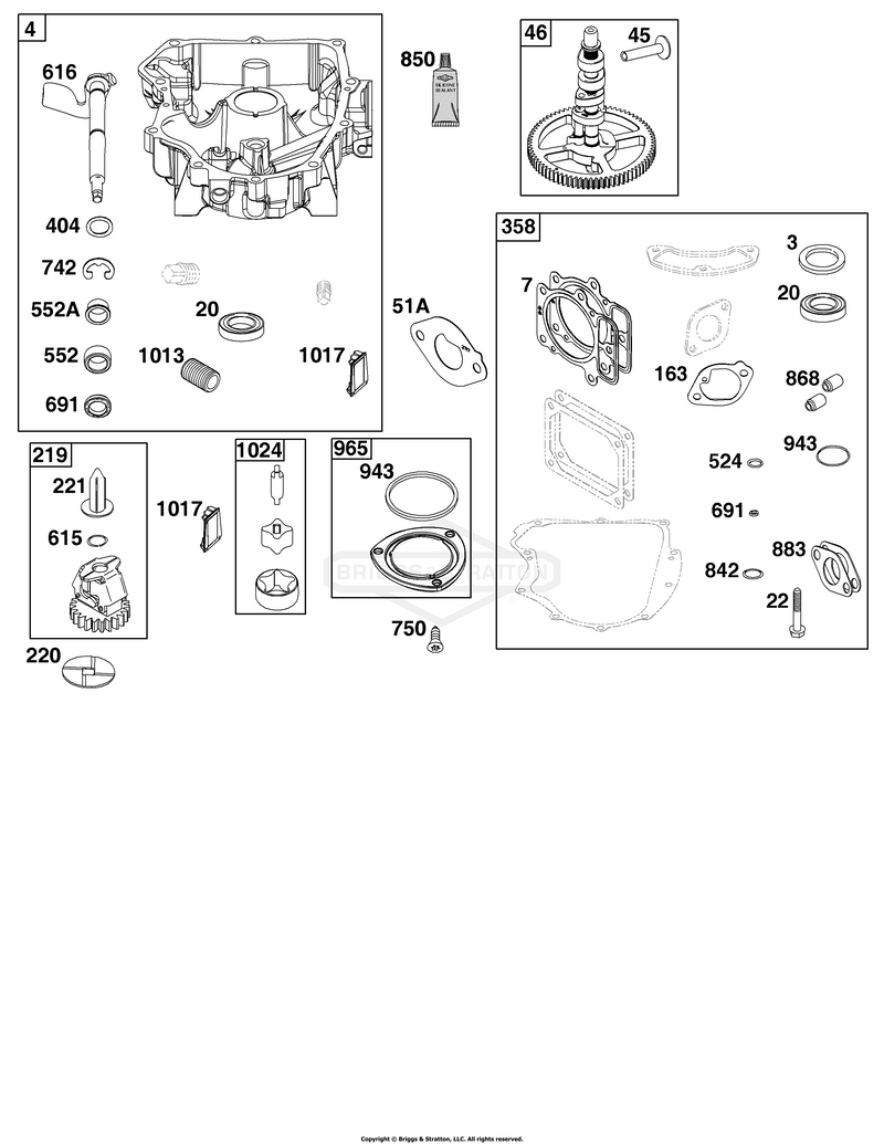 Crankcase Cover/Sump Group