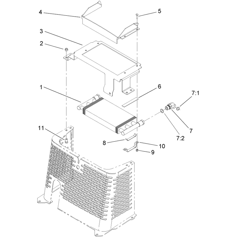 Hydraulic Oil Cooler Assembly