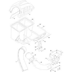 42 Inch Twin Bagger Assembly