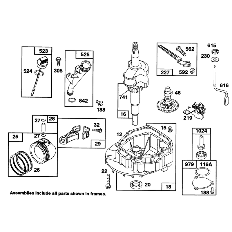 Engine Briggs and Stratton Model 97772-0112-01