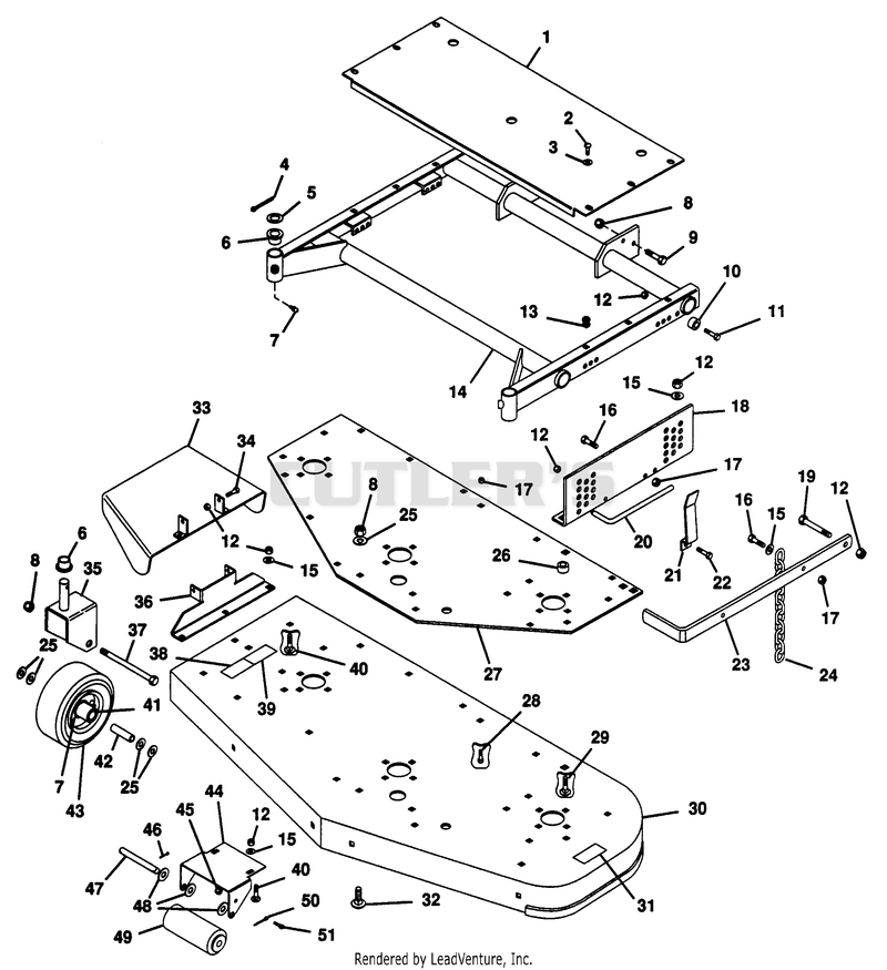 MOWER FRAME