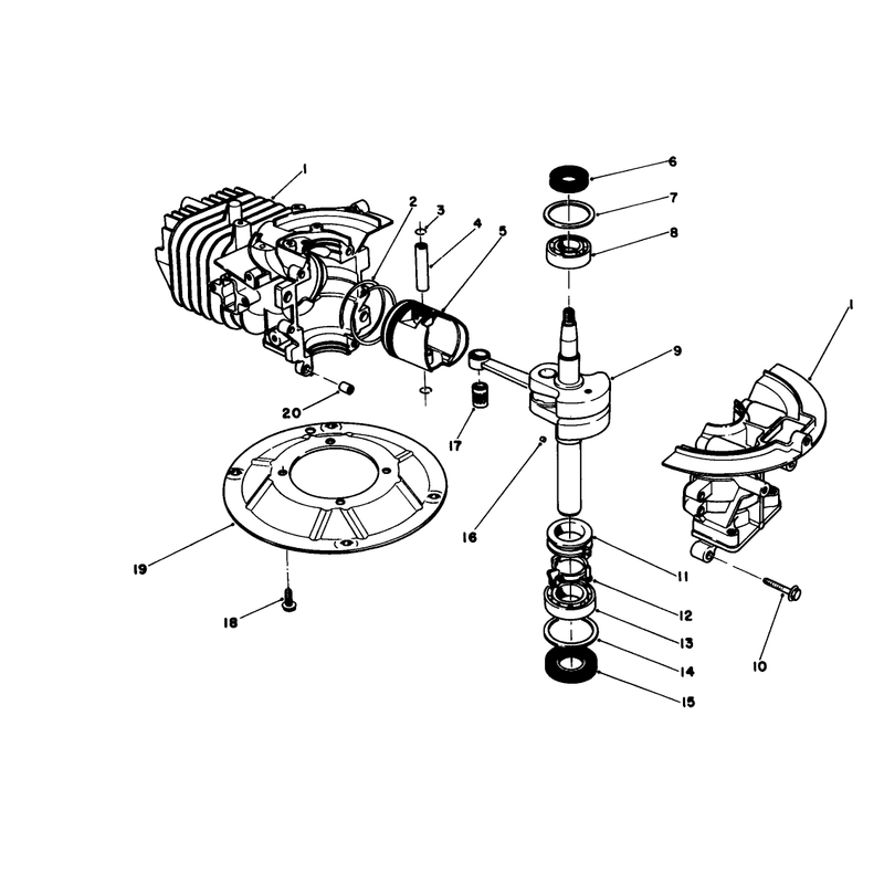 Crankshaft Assembly Model No 47ph-7