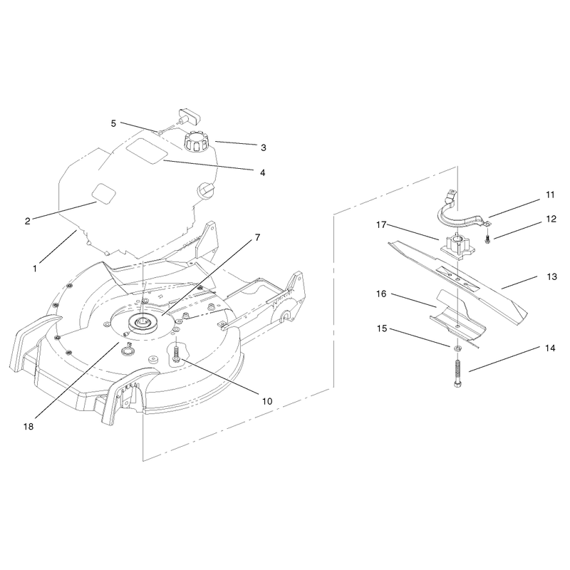 Engine and Blade Assembly