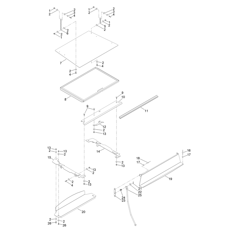 Hopper Parts Assembly
