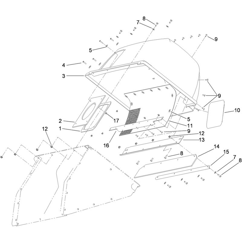 Hood and Frame Assembly