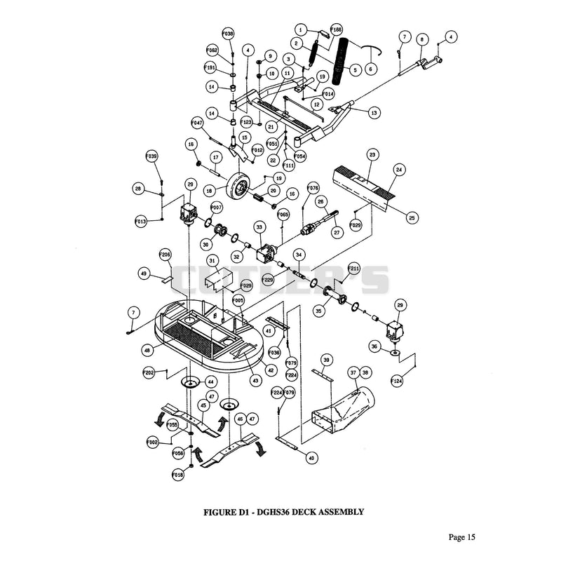 DGHS36 Deck Assembly