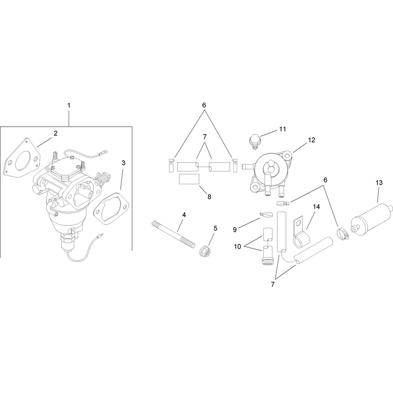 Fuel System Assembly Kohler SV720-0017