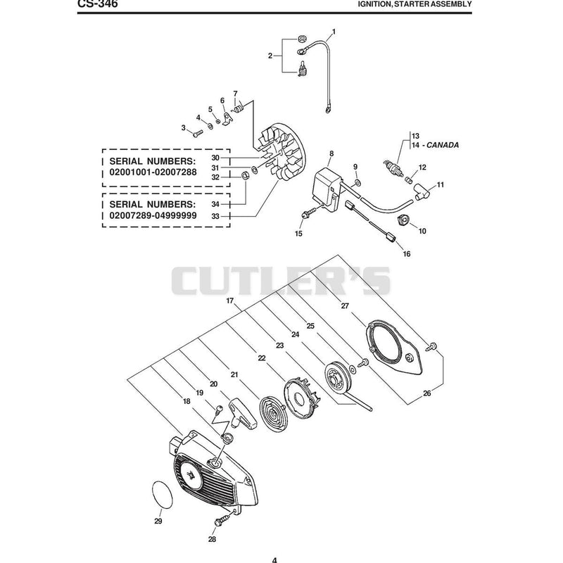 IGNITION, STARTER ASSEMBLY