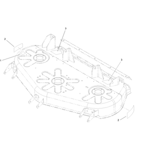 Deck Decal Assembly 107cm Rear Discharge Mower