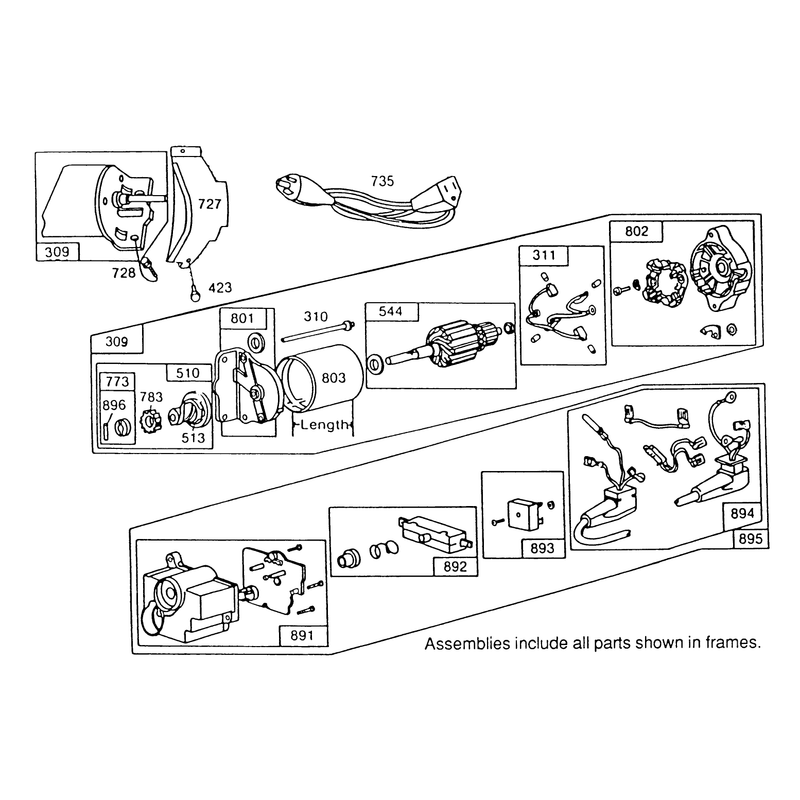 120v Electric Starter Motor No. 37-4630 (optional)
