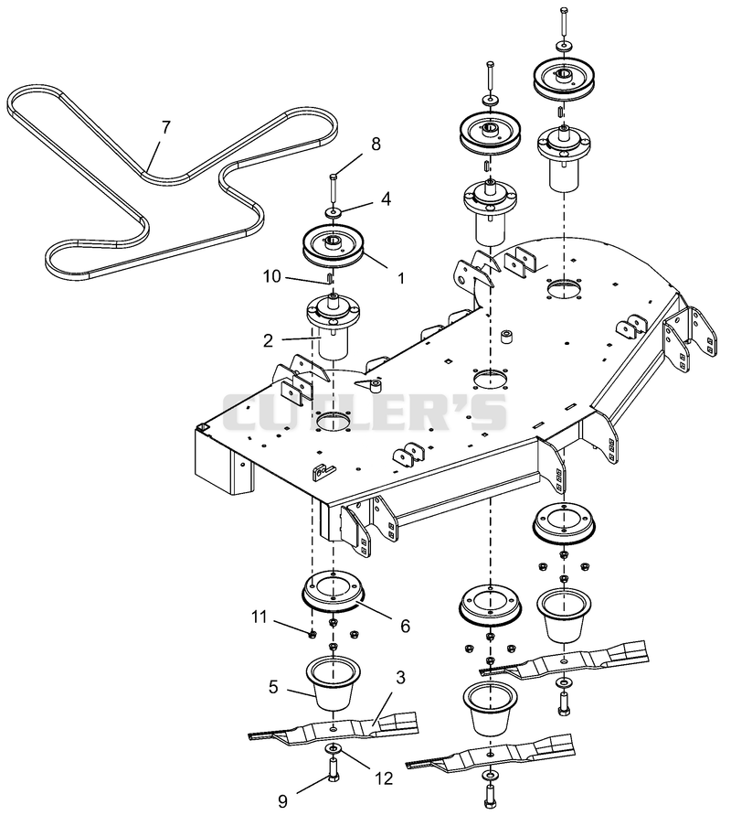 Belt, Blades, and Spindles - 48"