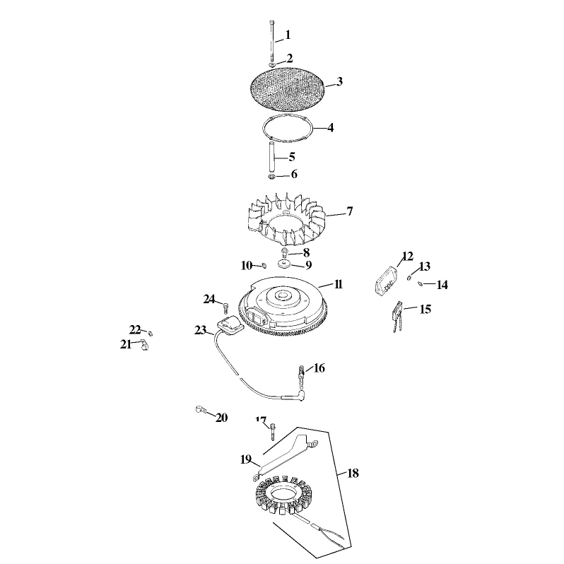 Group 5 IgnitionCharging Assembly Kohler CV20S-PS65585