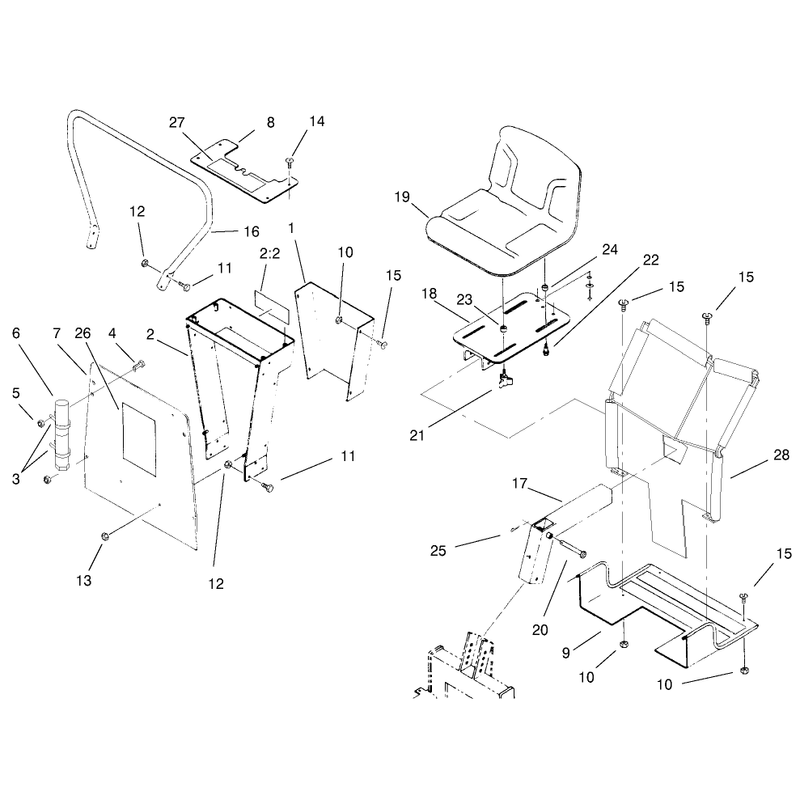 Seat and Mounting Assembly