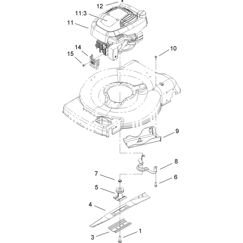 Engine and Blade Assembly
