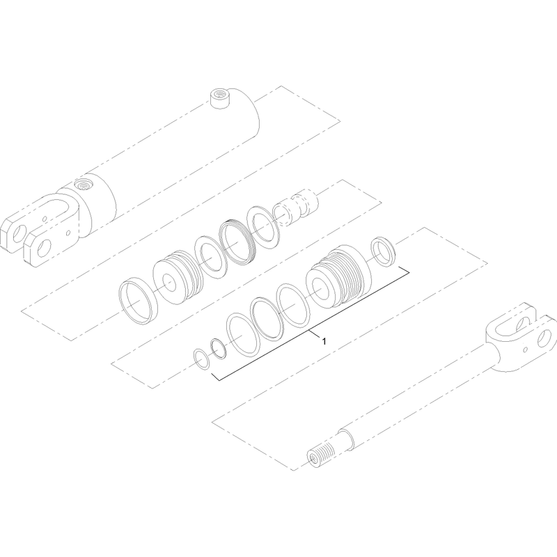 Hydraulic Cylinder Assembly No 105-7867