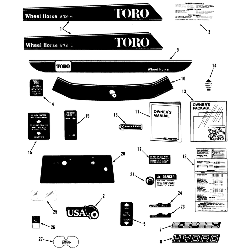 Decal & Miscellaneous Parts Assembly