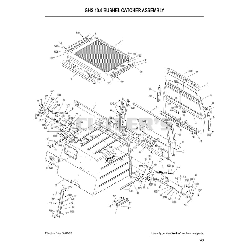 GHS 10.0 Bushel Catcher Assembly