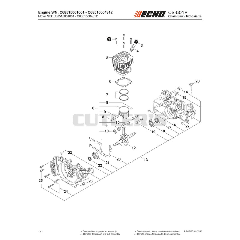 Engine S/N C68515001001 - C68515004312