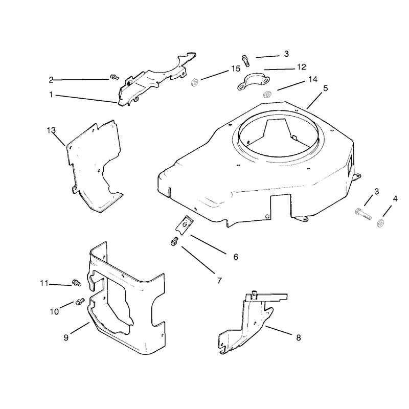 Blower Housing and Baffles Kohler