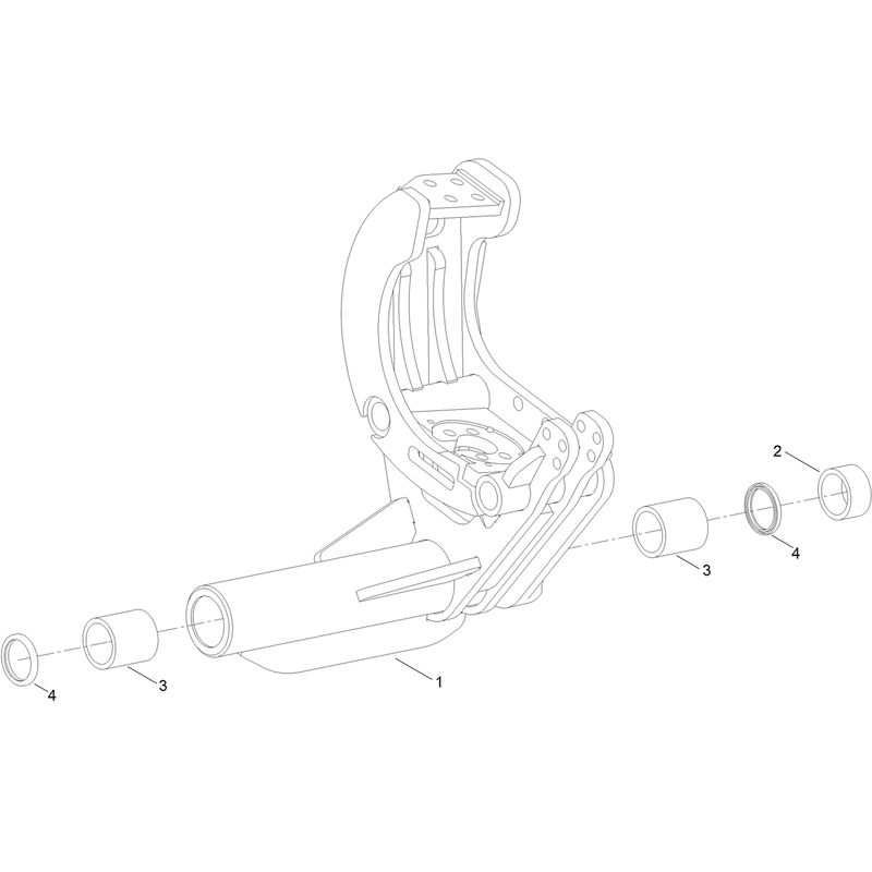 Front Left and Rear Right Attachment Bracket  Assembly No. 133-5072