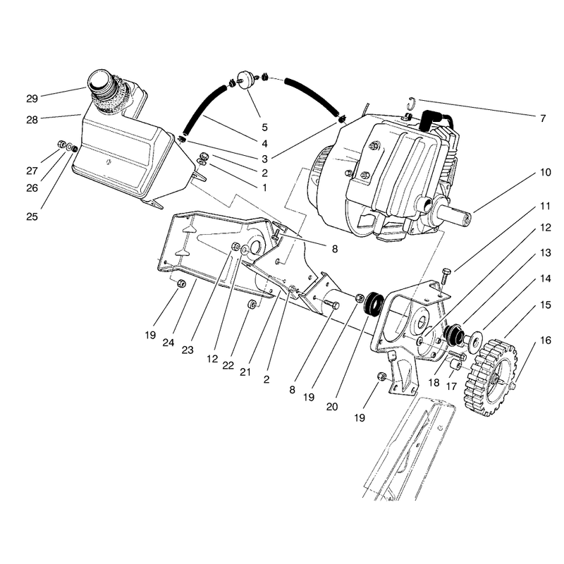 Engine & Main Frame Assembly