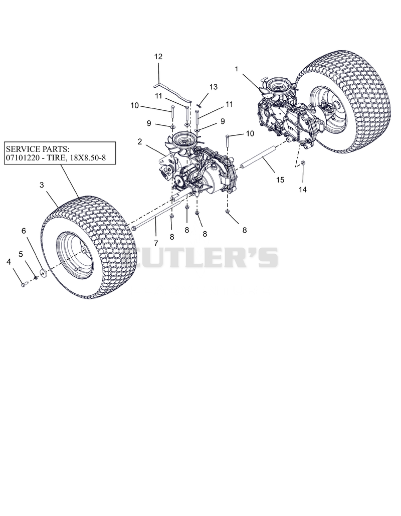 Rear Tires and Transaxles