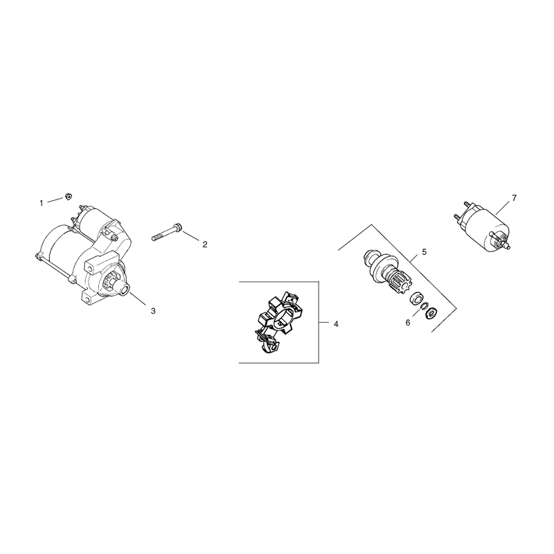 Group 7 Starter Assembly Kohler CH26S-78518