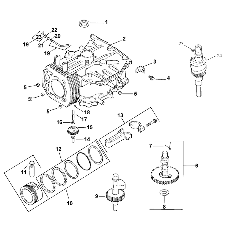 Crankcase Assembly Kohler CV13T PS 21524
