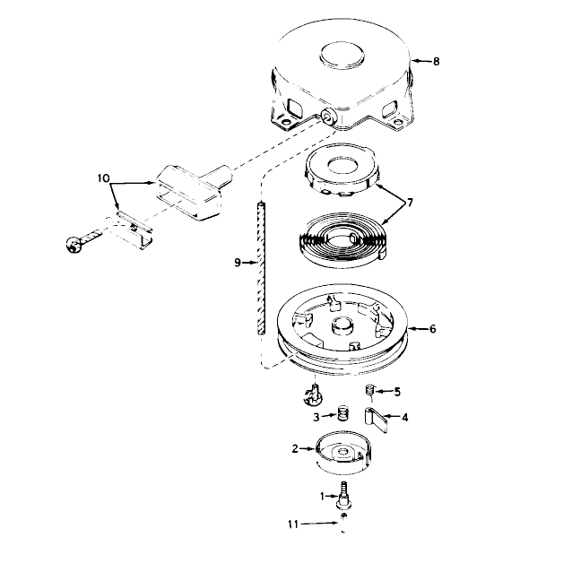 Model 590420 Rewind Starter Assembly (recoil)