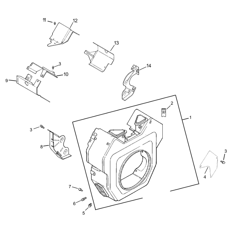 Group 6 Blower Housing Assembly Kohler CH740-0007
