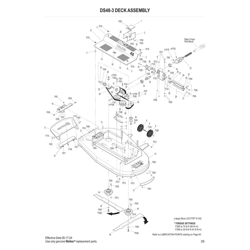 DS48-3 DECK ASSEMBLY