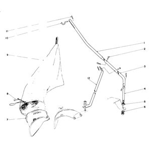 25in Rotary Bagger Kit No 87005 for 6 Hp Lawn Tractor Parts List