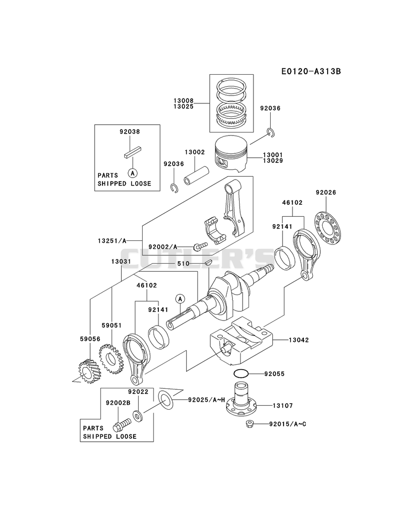 PISTON/CRANKSHAFT