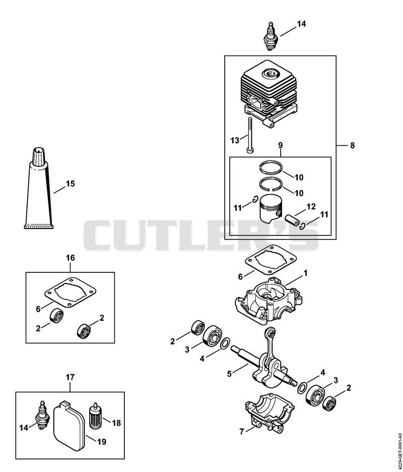 Crankcase, Cylinder