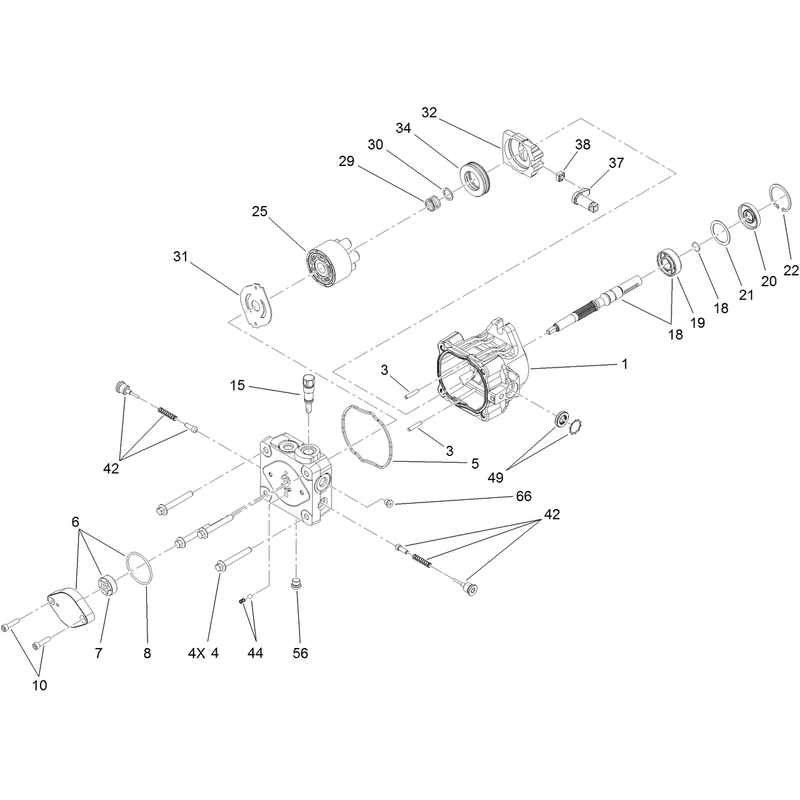 Hydraulic Pump Assembly No 117-6409