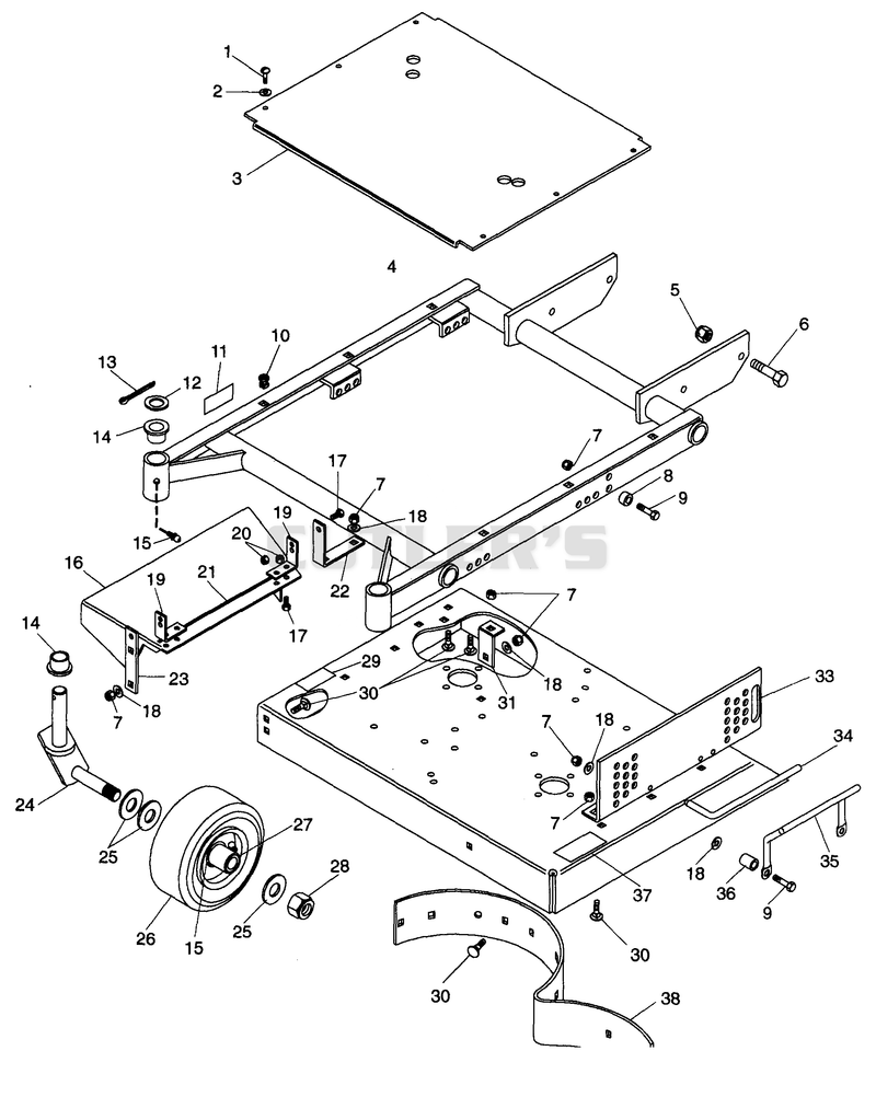 MOWER FRAME