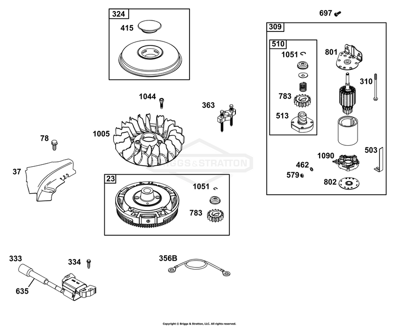 Flywheel, Ignition, and Starter Group