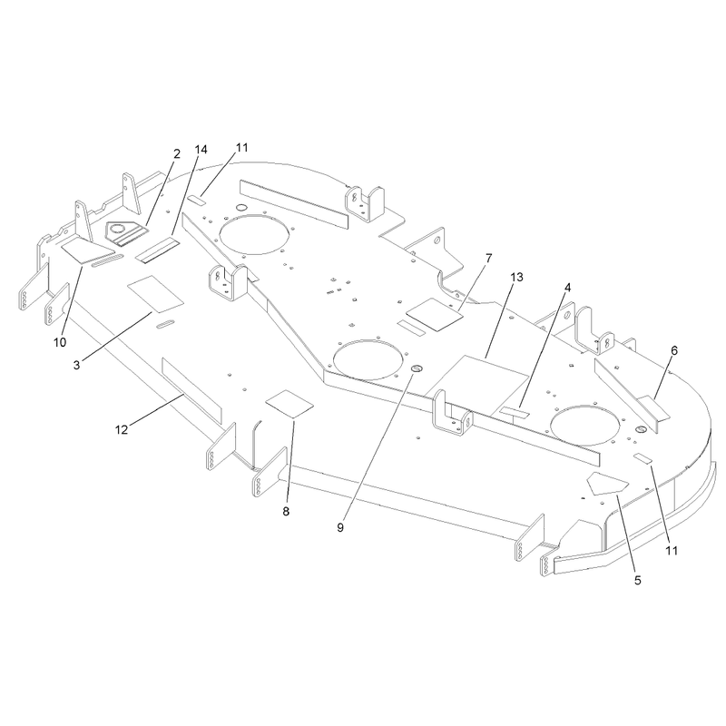 Deck Decal Assembly No 107-1625