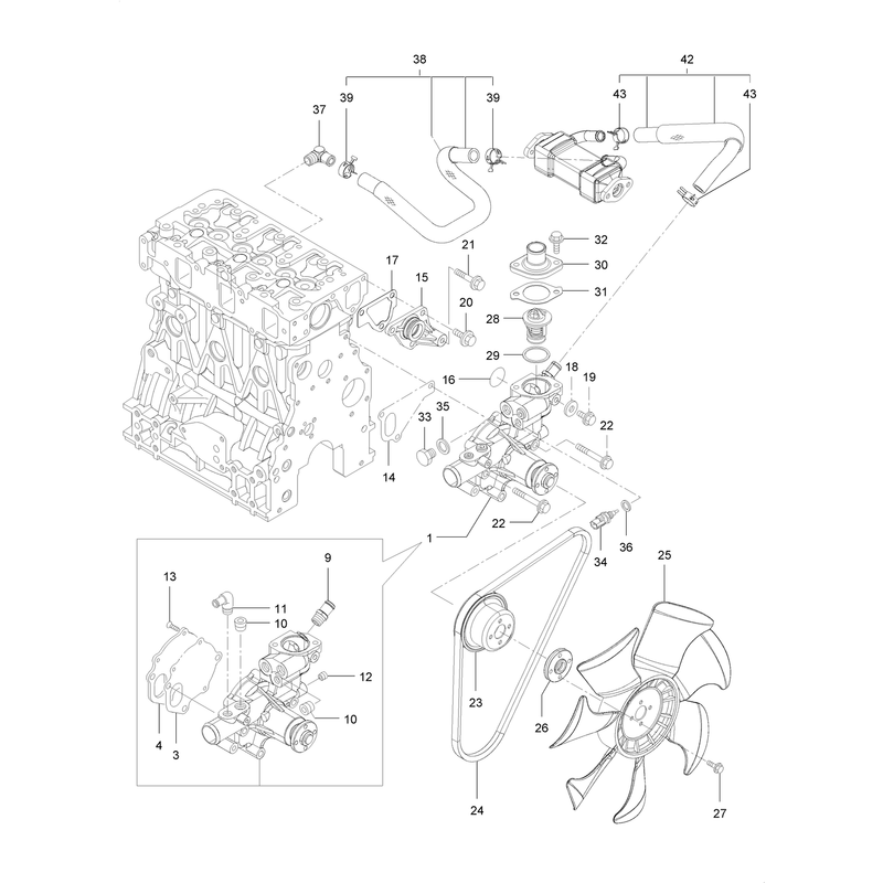 Cooling Water System Assembly